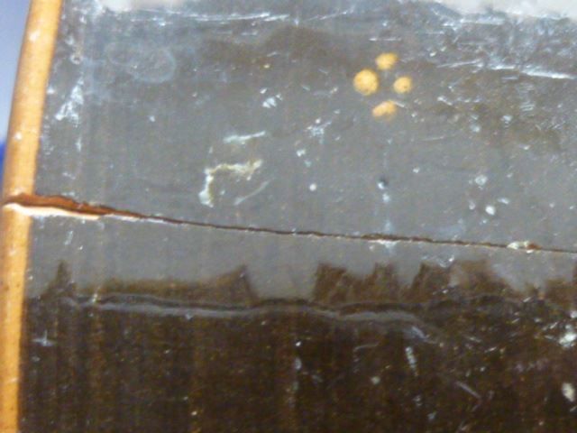 Karaffen: Keramikkrug braun mit Blüemli alt – Gebraucht aus Hinwil von Glasperlen 9