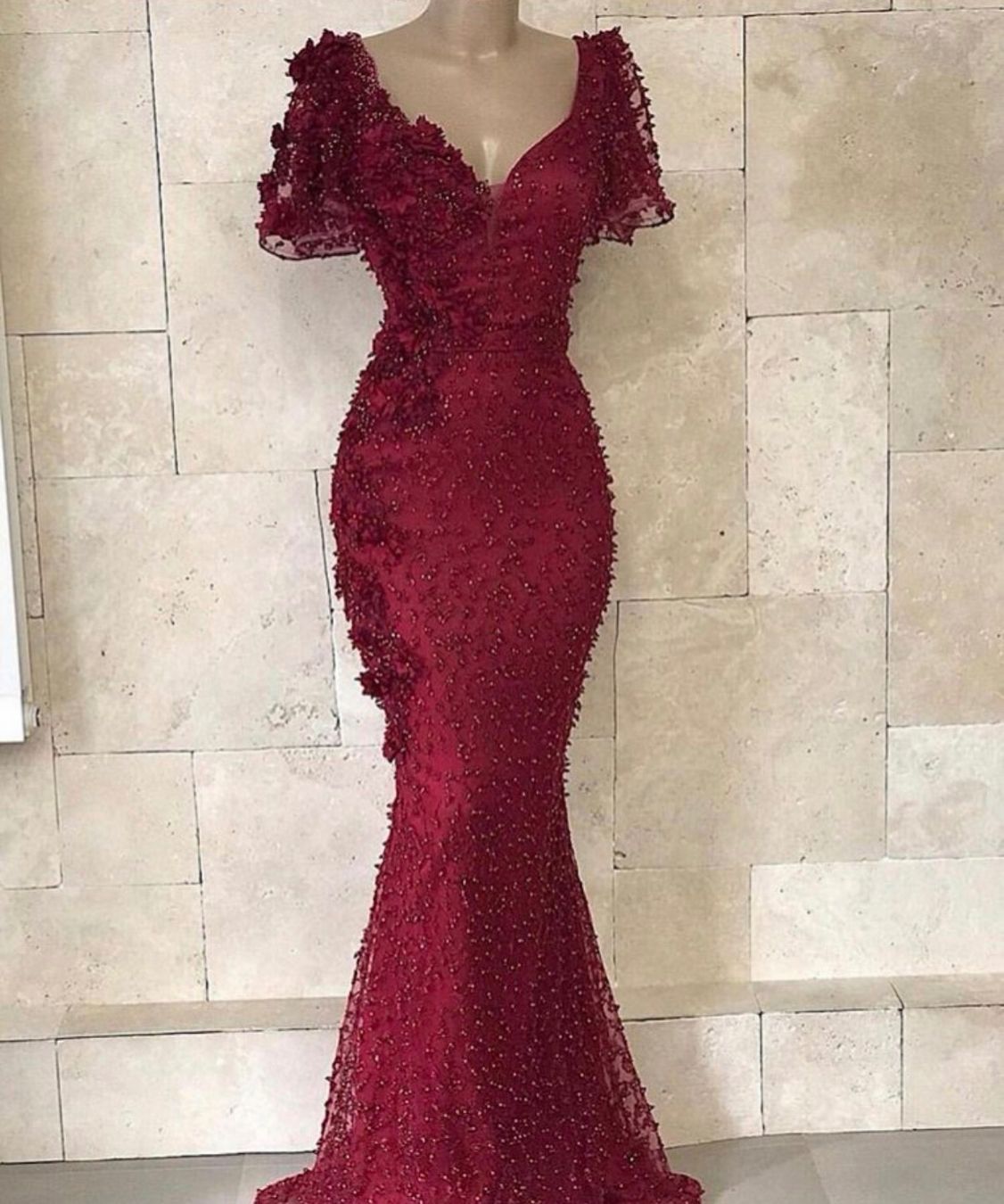 Vestiti: Wunderschönes, bordeauxrotes Abendkleid, Grösse 36 – Nuovo (secondo la descrizione) da Bassersdorf venduto da leader07