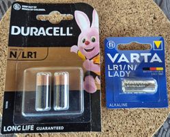 Varta LR1/N/Lady Batterie & Duracell E90 N/LR1 1.5V - Neu