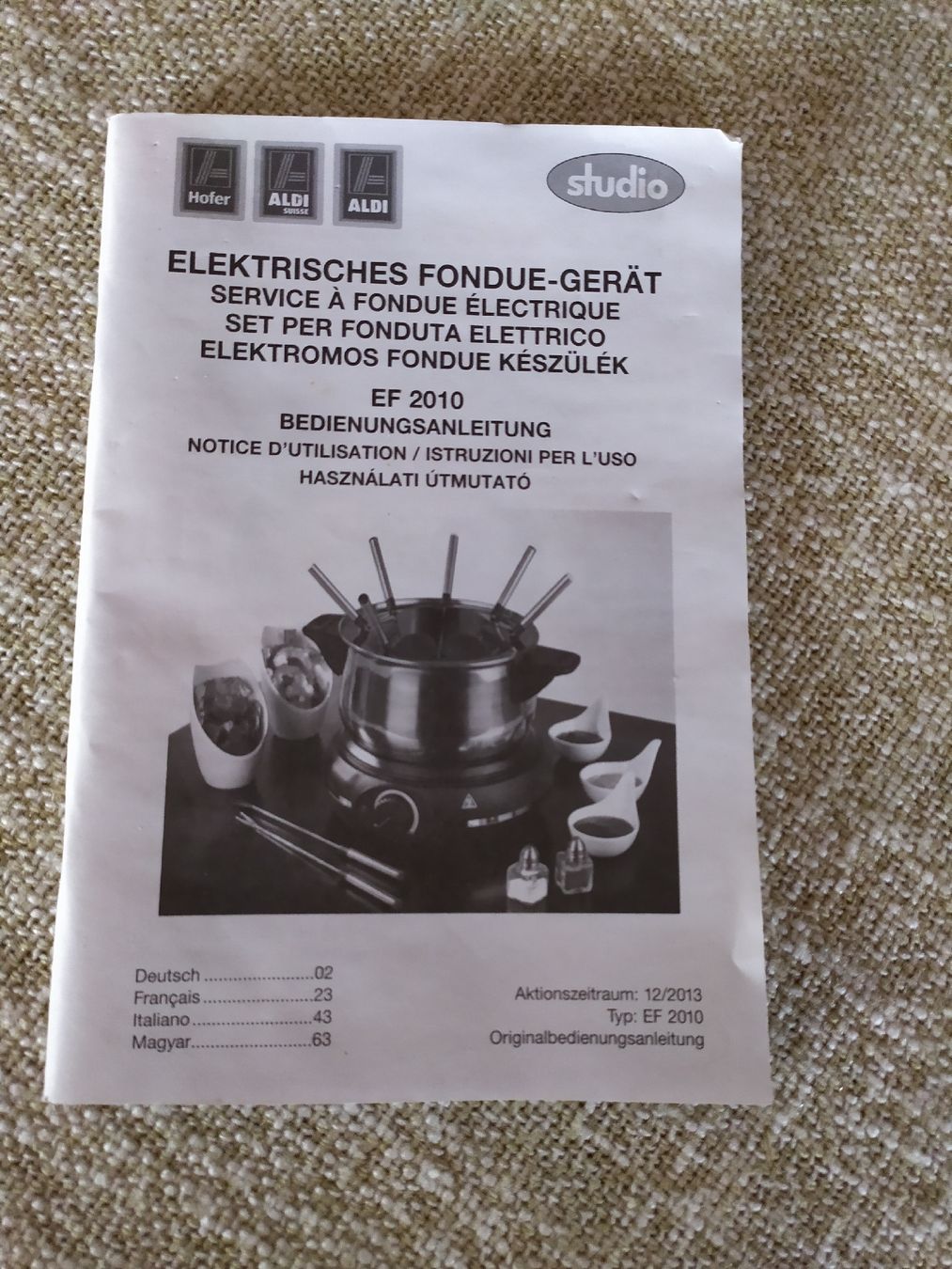 Appareils de cuisine: Studio Electric Fondue Set . – D'occasion à Hinwil par Ehretstock8 1