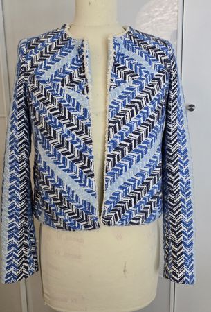 Veste brodée avec motifs taille XS en coton