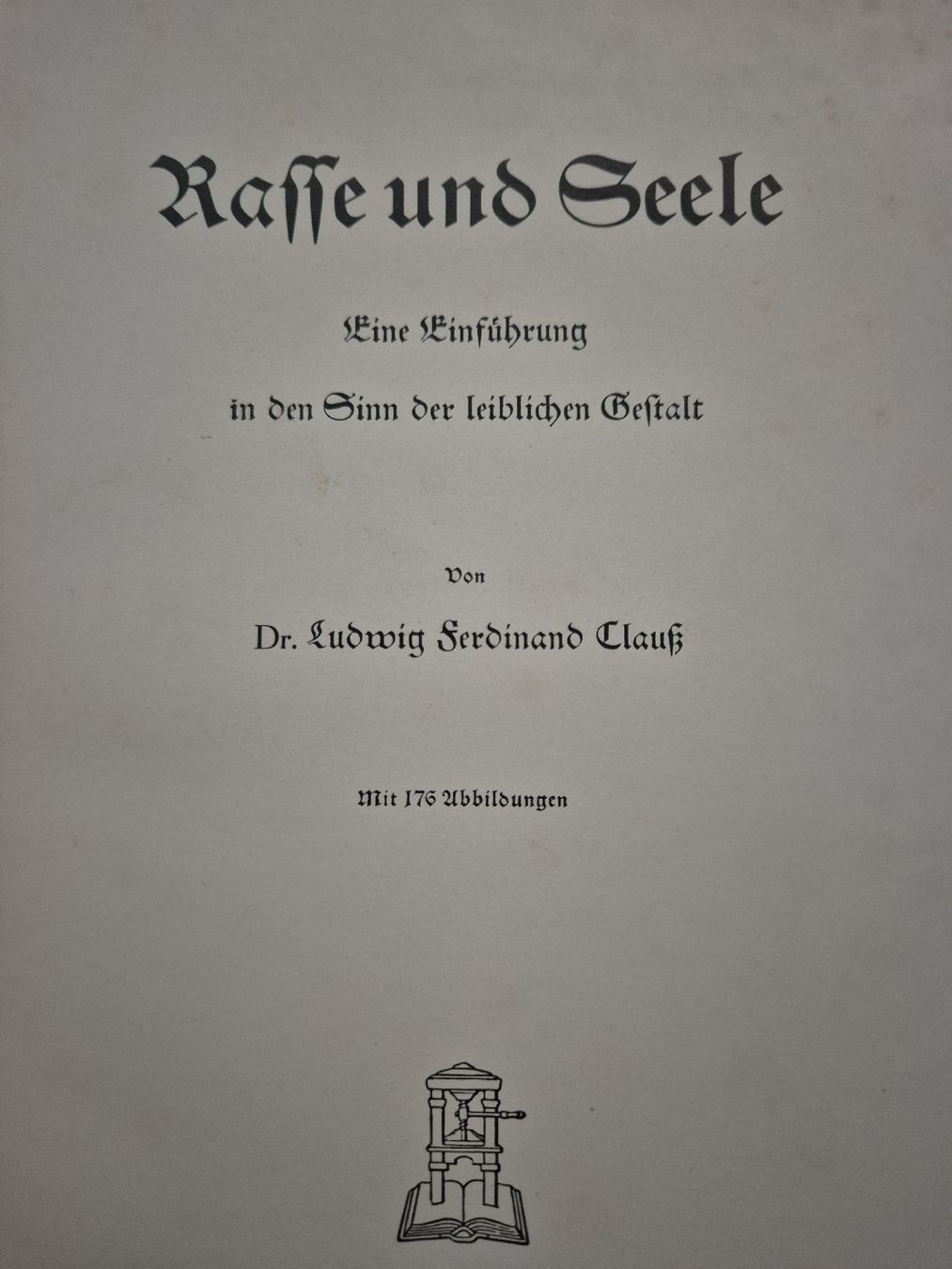 Libri: buch / rasse und seele / 2.wk – Usato da goldingen venduto da M.Balmer-13 1