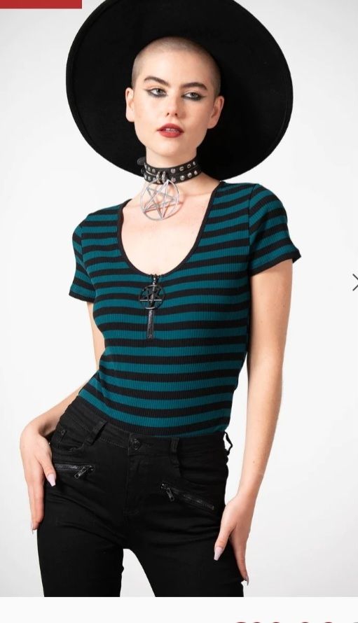 Tops: Bodysuit gestreift Gothic – Neu und originalverpackt aus Innerthal von System_of_a_down 2