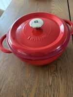 Bräter Zwilling Rot Gusseisen 24 cm guter Zustand