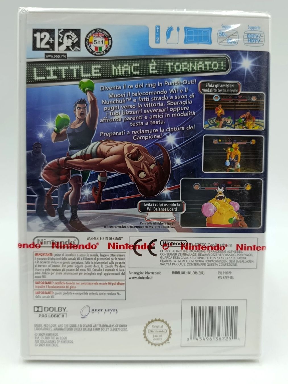 Nintendo Giochi: NEU: Punch Out Nintendo Wii, Italian Version – Nuovo e nell'imballaggio originale da Wil SG venduto da Donaldus 1