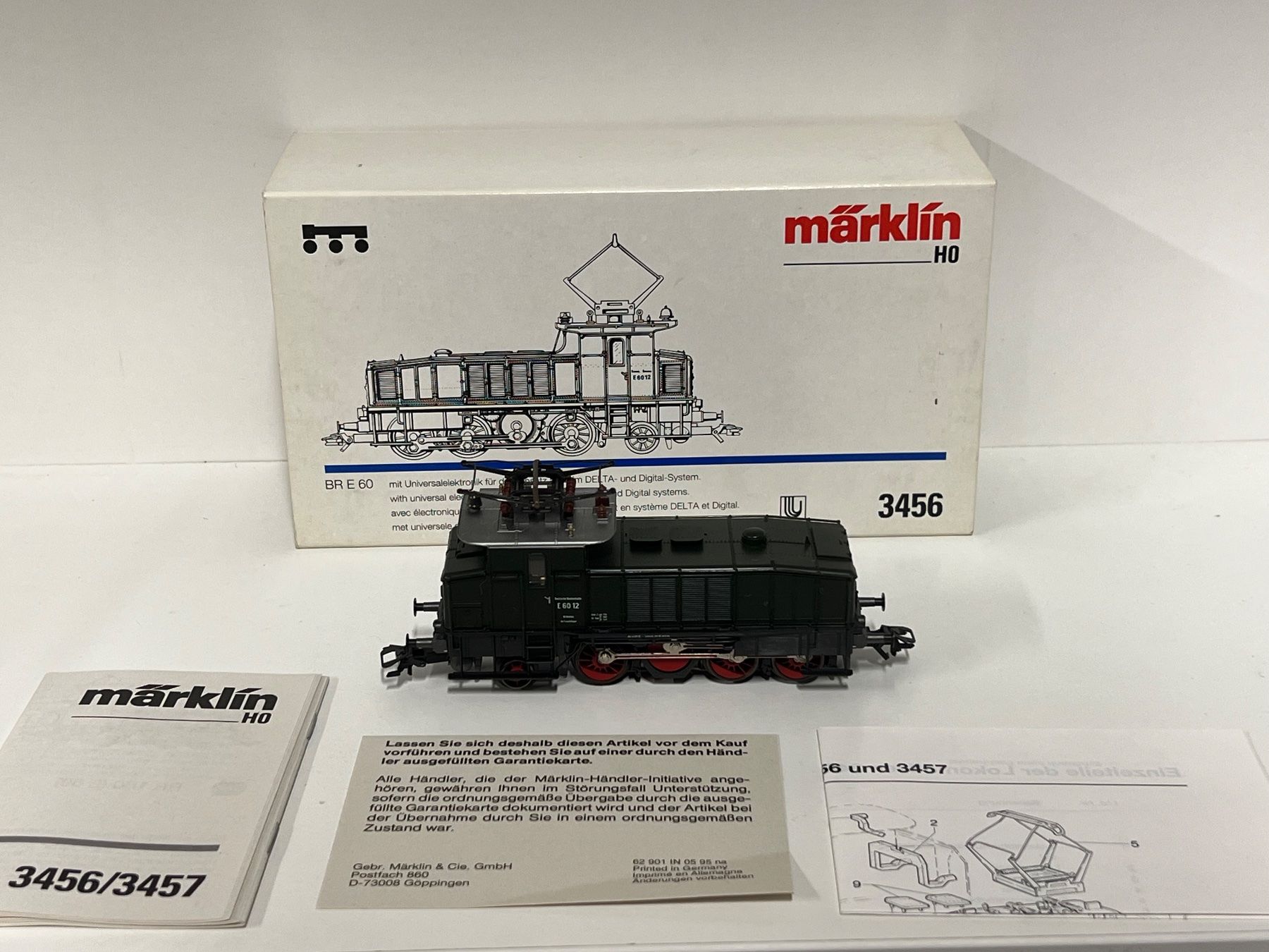 Märklin Modellini di ferrovie: Märklin BR E 60 3456 H0 AC – Nuovo e nell'imballaggio originale da Geroldswil venduto da TopTrain54 1