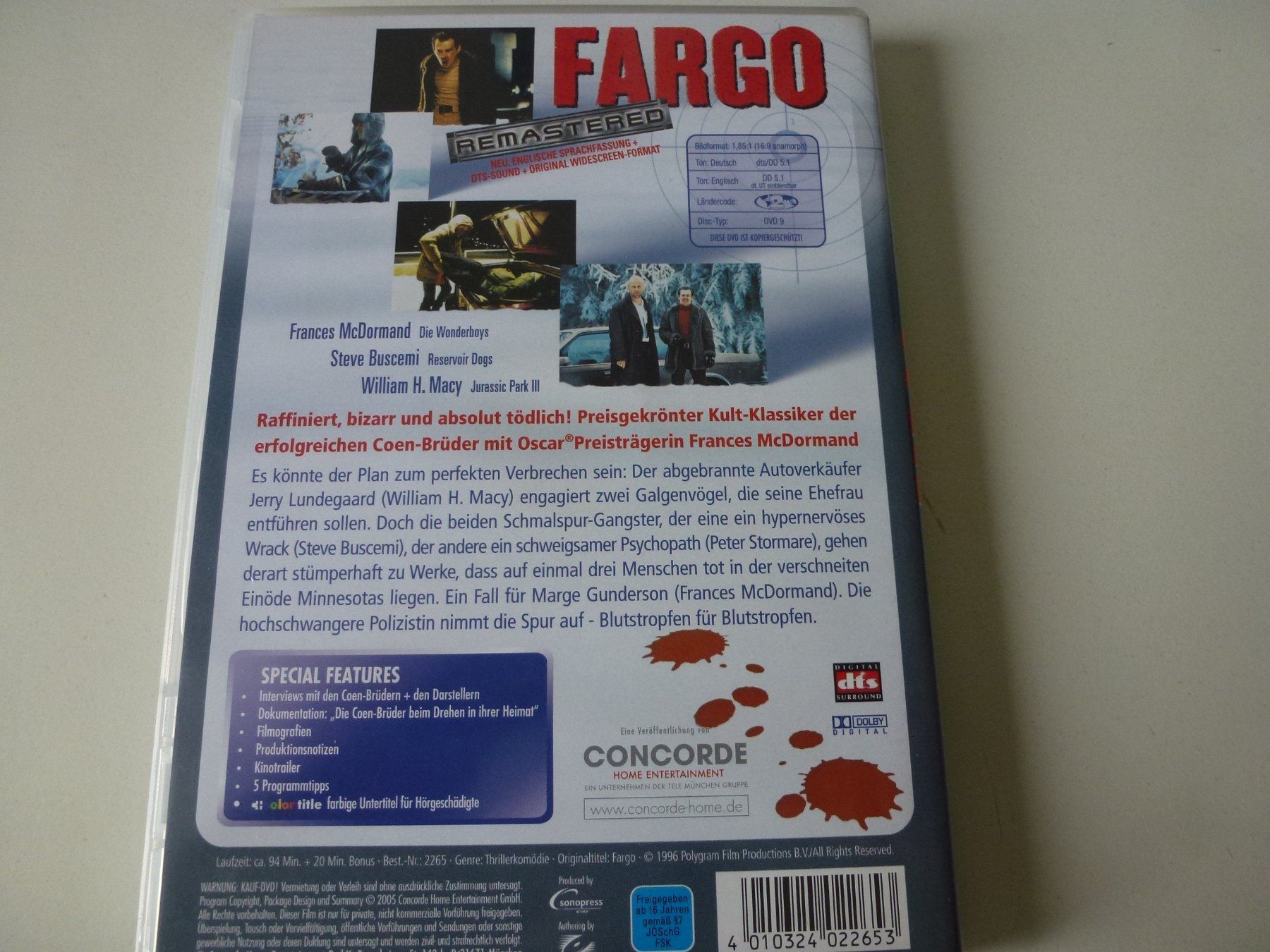 Tutti i DVDs: Fargo (DVD) – Nuovo (secondo la descrizione) da Bern venduto da Frebo 1