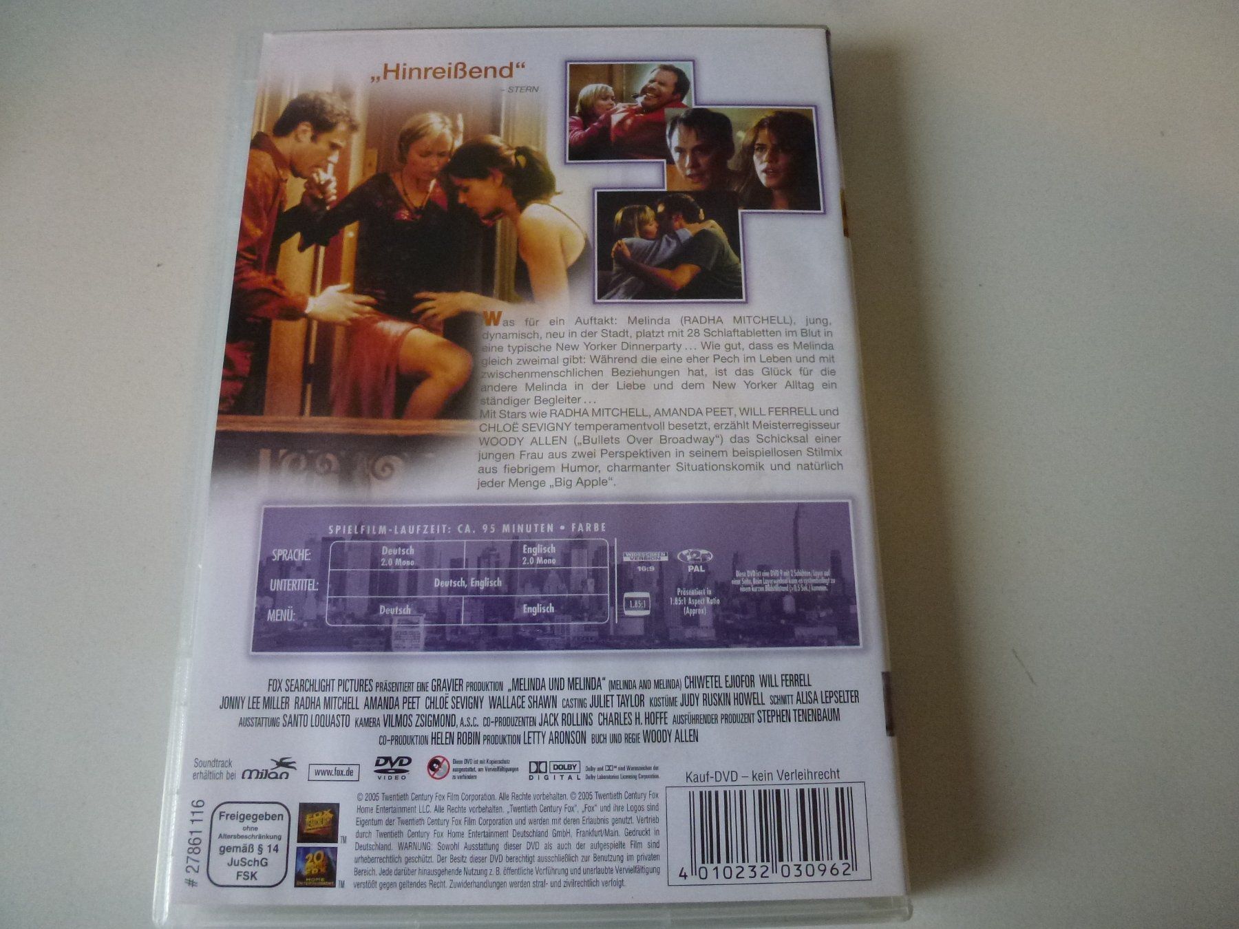 Tutti i DVDs: Melinda & Melinda  (DVD) – Nuovo (secondo la descrizione) da Bern venduto da Frebo 1