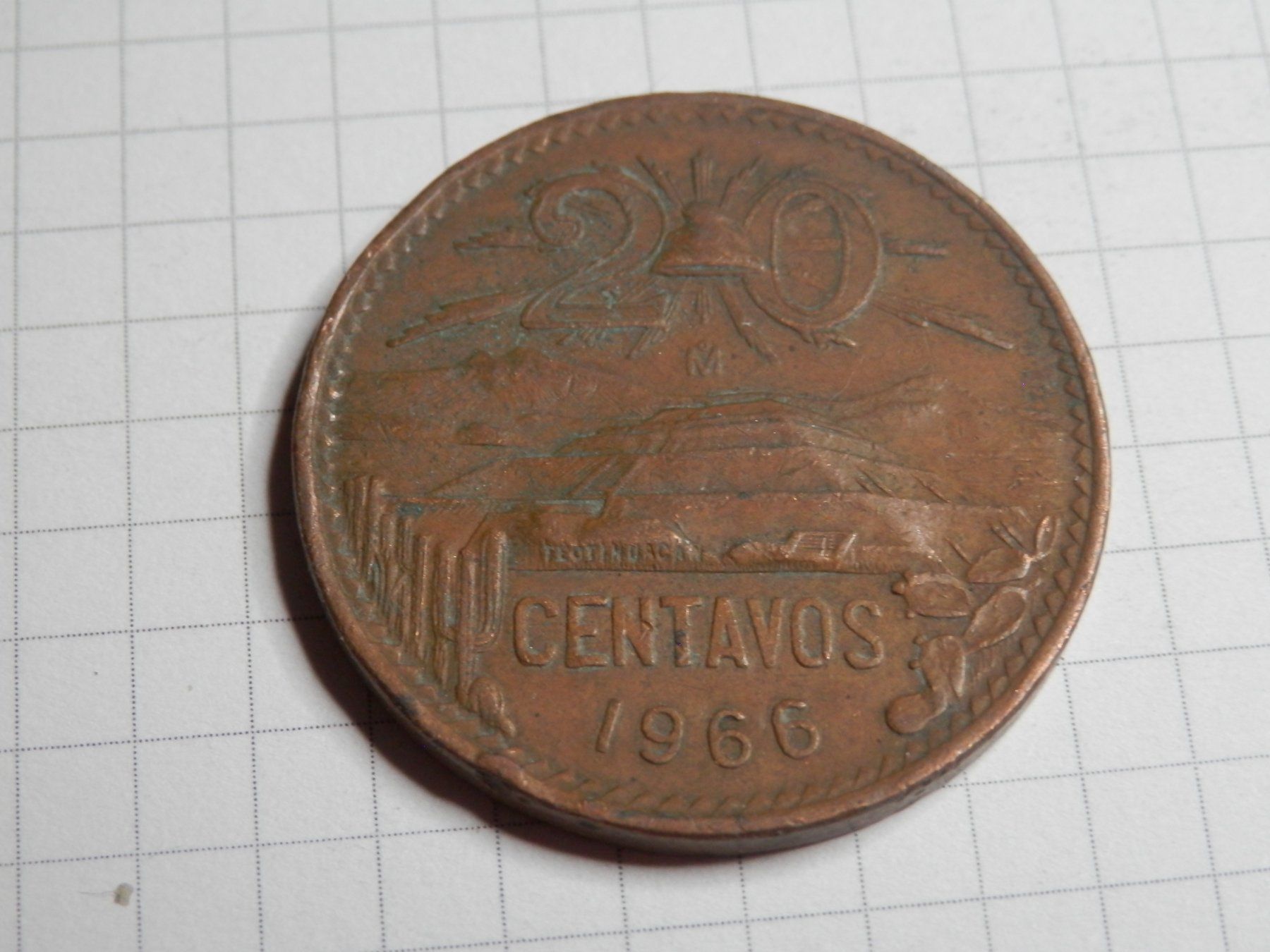 Tutti le monete: Mexiko 20 Centavos, 1966 – Usato da Weiach venduto da weiach81