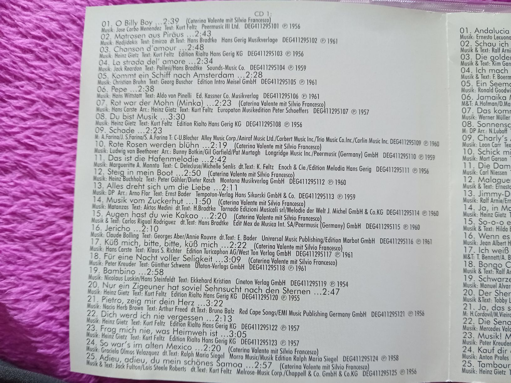 CDs: Doppel-CD Caterina Valente – D'occasion à Witterswil par hele04 1