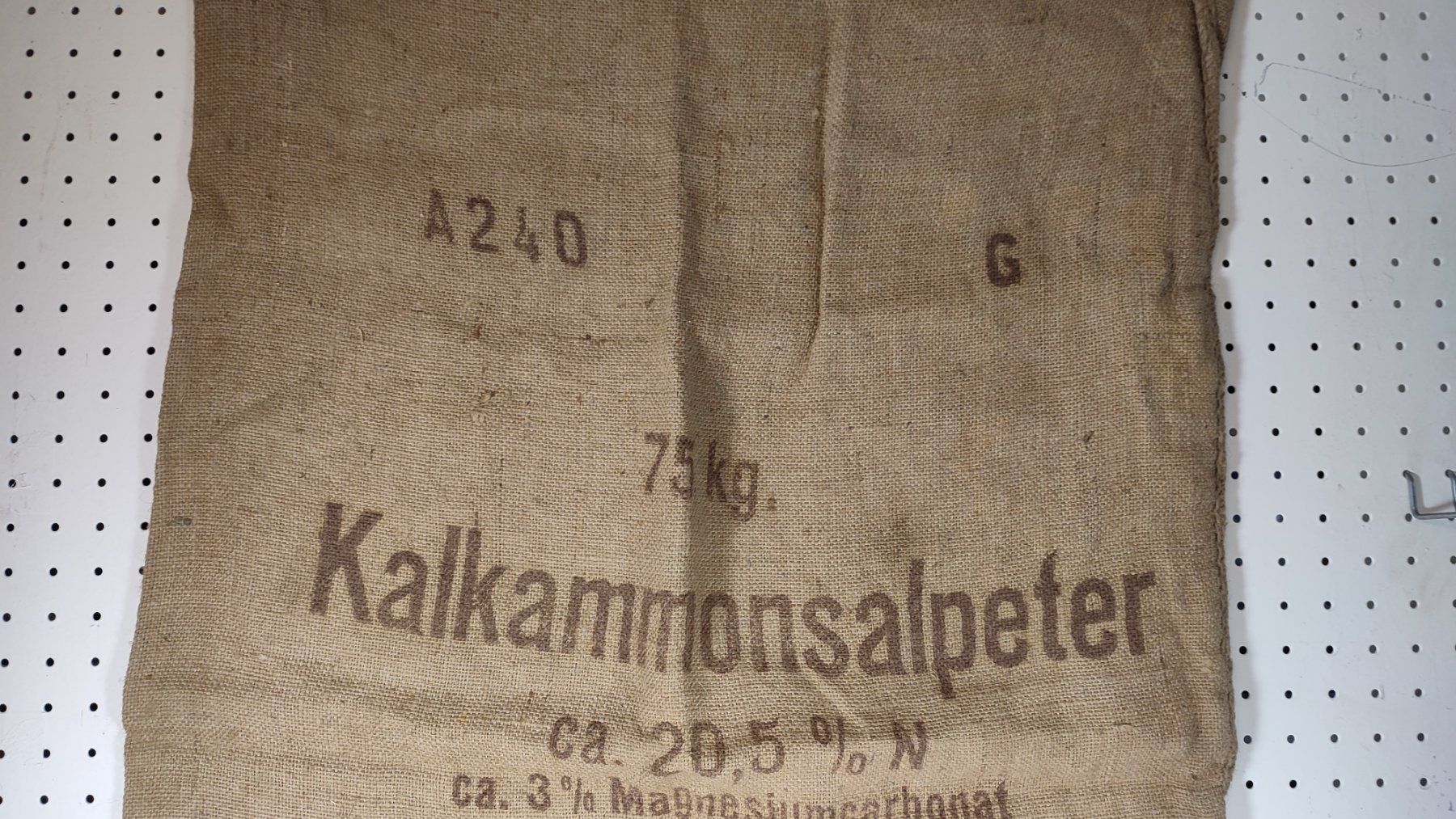 Tessuti: Wunderschöner alter Jutesack Nr 7 Kalkammonsalpeter – Usato da Gelterkinden venduto da MYSTOREFORYOU4460 2