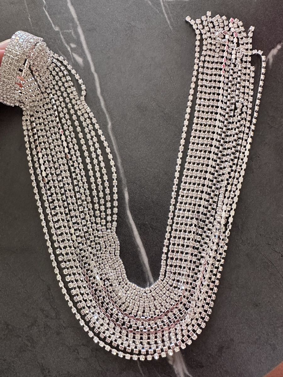Accessori per capelli: Rhinestone Haarclip mit Tassel-Fransen – Nuovo (secondo la descrizione) da Zürich venduto da ElissZurich 2