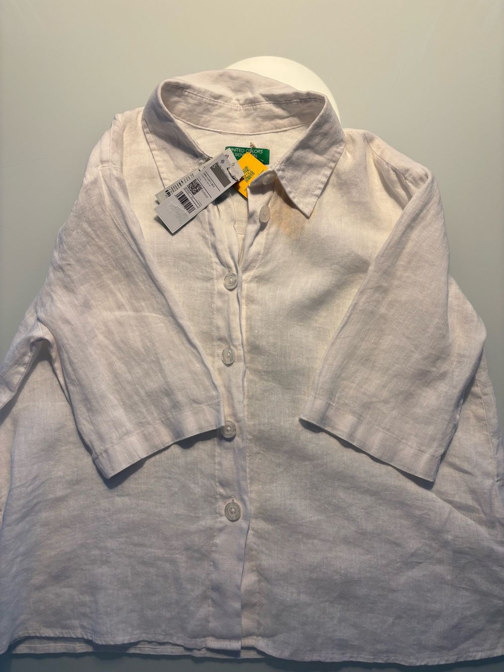 Benetton Camicette: Benetton 100% Leinenbluse – Nuovo e nell'imballaggio originale da Eglisau venduto da SAM240186 2