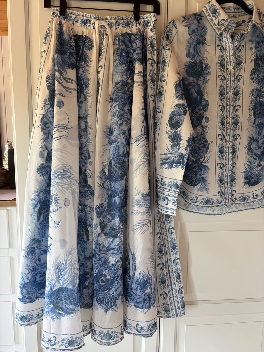 Kleider: Linen Blend Blouse & Skirt – Neu (gemäss Beschreibung) aus St.Josefen von lop_lh8d 6