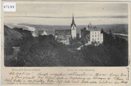 Walzenhausen - Kirche und Hotel Rheinburg