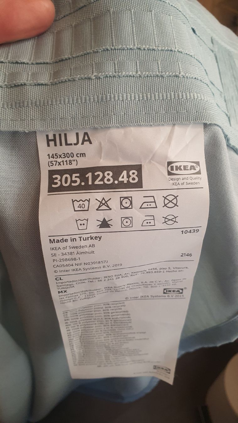 Tende: Ein Vorhang in feinem Türkis – Nuovo (secondo la descrizione) da Flawil venduto da minggeli83 3