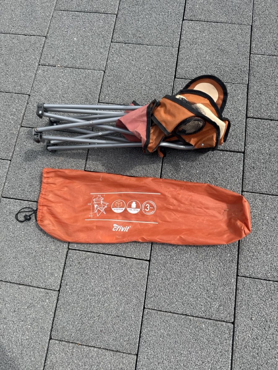 Sedie: Kinder Klappstuhl Affe Crivit orange, 3+ Jahre – Usato da Rothrist venduto da business.v 4
