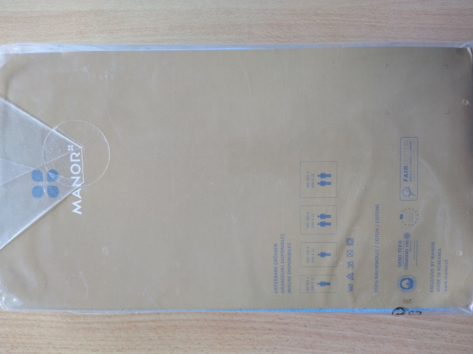 Manor Biancheria da letto: Manor Jersey Fixleintuch 140-160 x 200 cm – Nuovo e nell'imballaggio originale da Jona venduto da Argus36 4