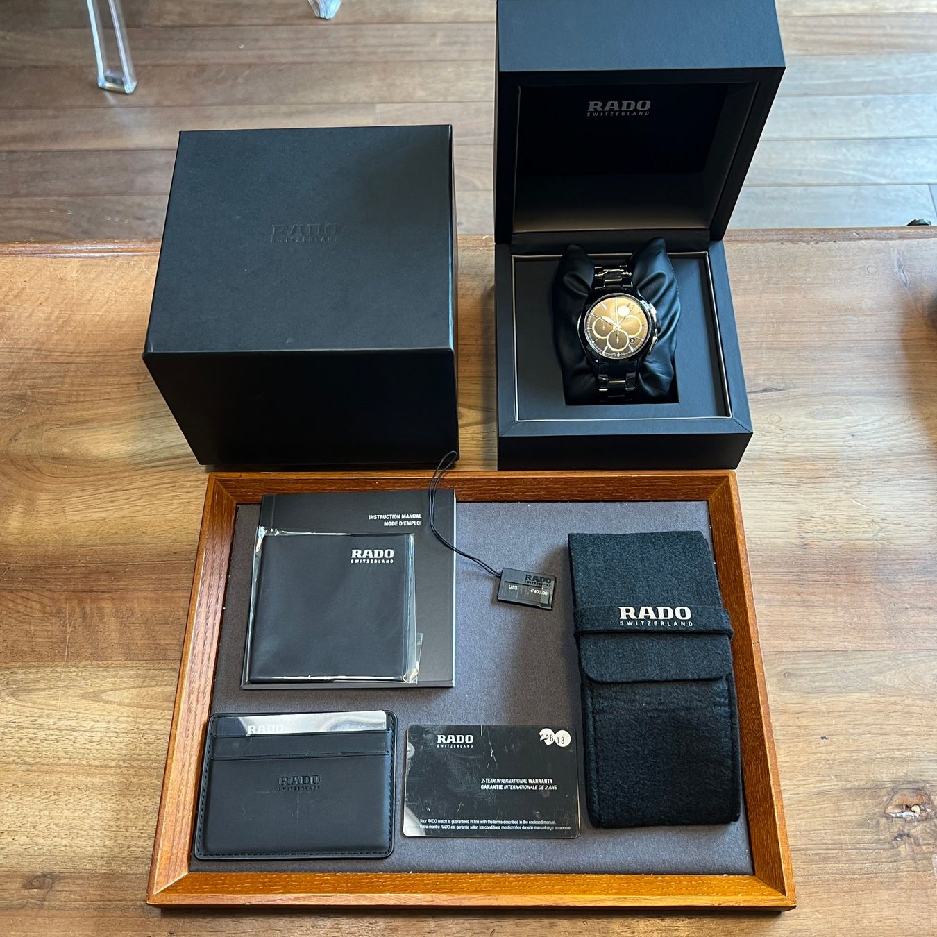 Rado Orologi: Rado HyperChrome Chronograph Full Set 01.650.0275.3.015 – Usato da Carouge GE venduto da Watchaser 9