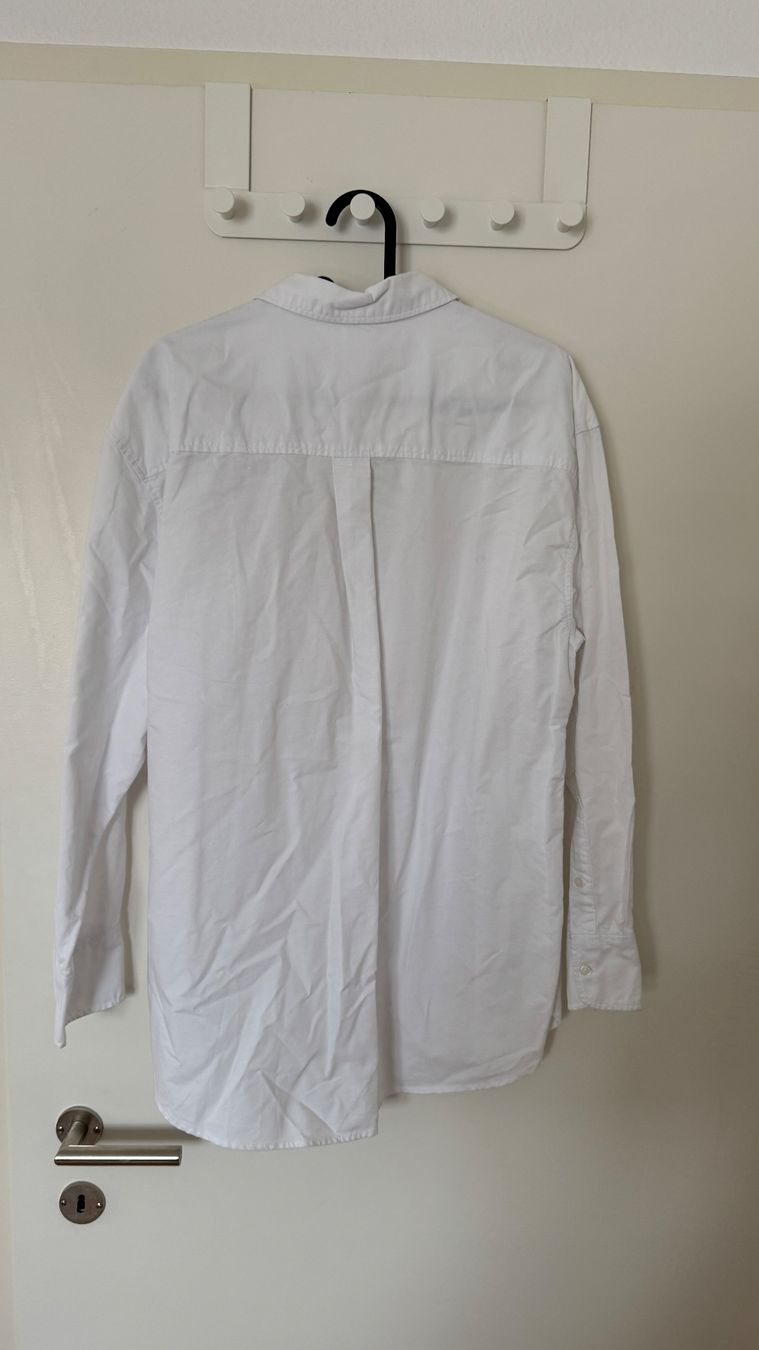 H&M Blusen: Lockeres langes H&M Hemd, Weiss, Gr. S – Gebraucht aus Luzern von Ecila007 2