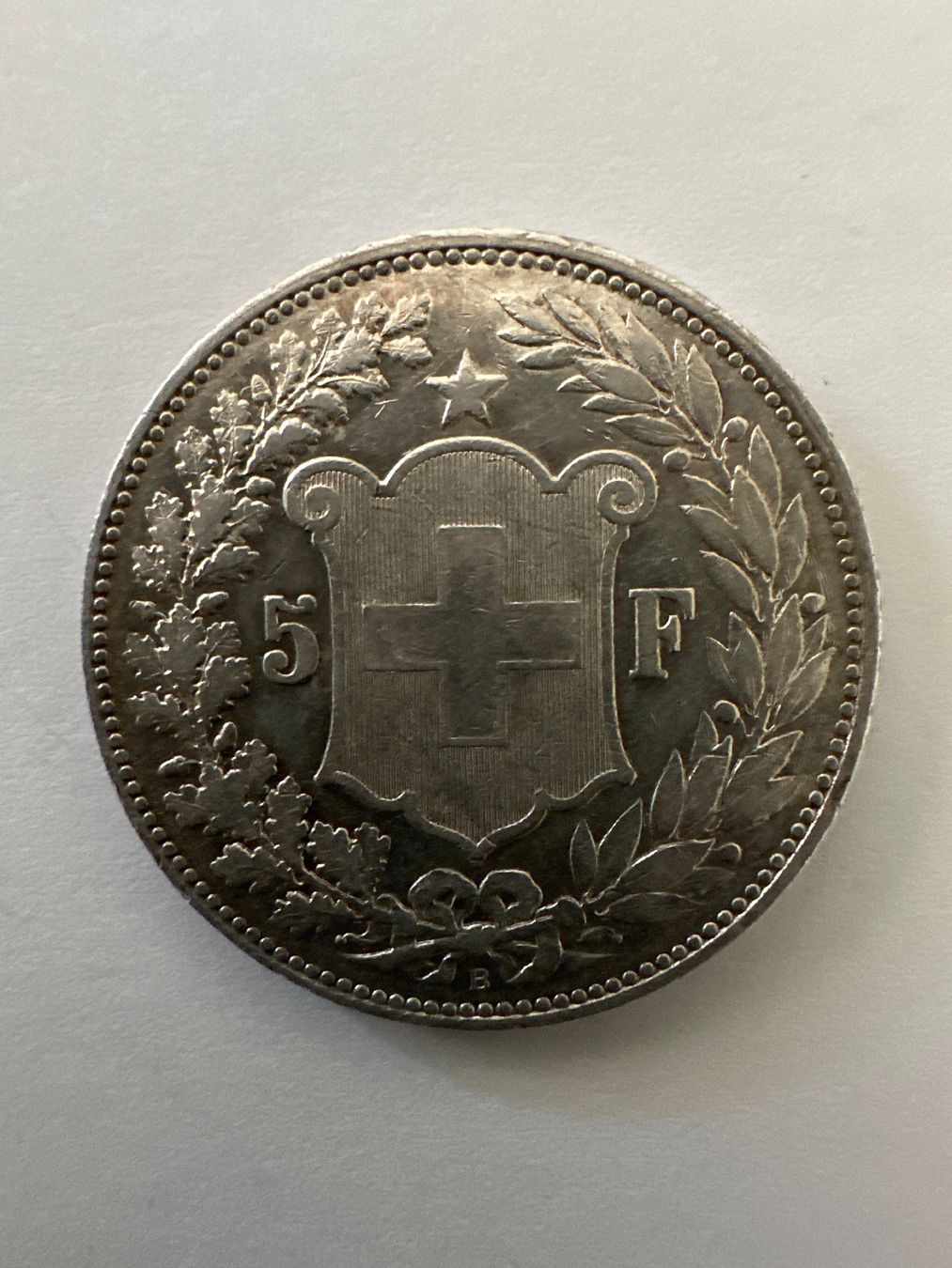 Alle Münzen: 5Fr 1894 vorz+ – Gebraucht aus Erlach von gubbe1