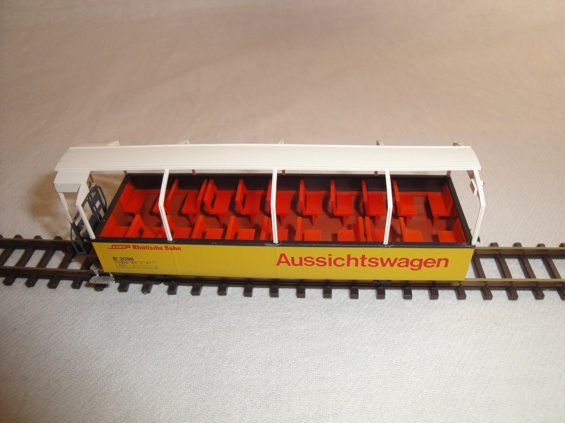Modellini di ferrovie: D+R Modellbahn RhB-Aussichtswagen B2 2098 Berninabahn – Nuovo e nell'imballaggio originale da Wolfwil venduto da heinzs3575 4