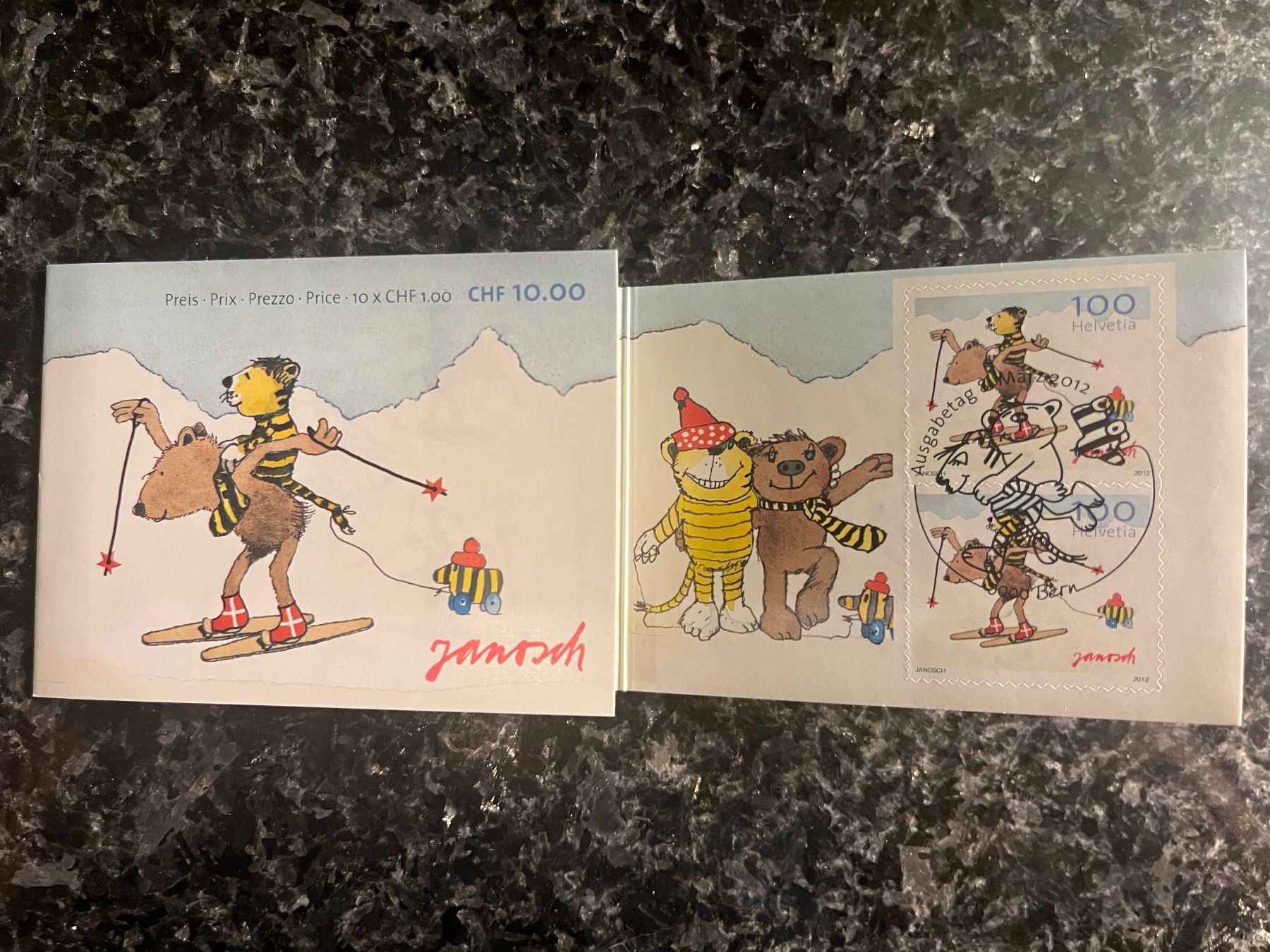 Alle Briefmarken: Markenheft Janosch 0-129 mit ET-Stempel – Neu (gemäss Beschreibung) aus Freidorf TG von ern_7s68