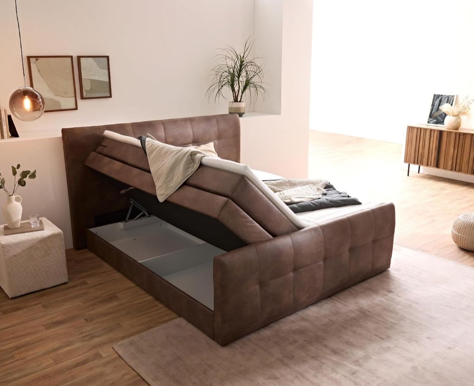 Letti: Boxspringbett 180x200cm mit Bettkasten – Usato da Bettingen venduto da bebbels01 2