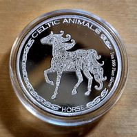 Münze 1oz 999 Silber Celtic Animals Horse Tchad 2020