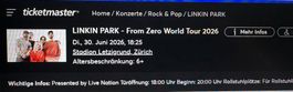 30.06.2026 -Linkin Park Zürich-LPU PIT: 2 Stehplatz -Tickets