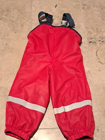Playshoes 2x Matschhose, Gr. 92, Rot, Blau, gefüttert