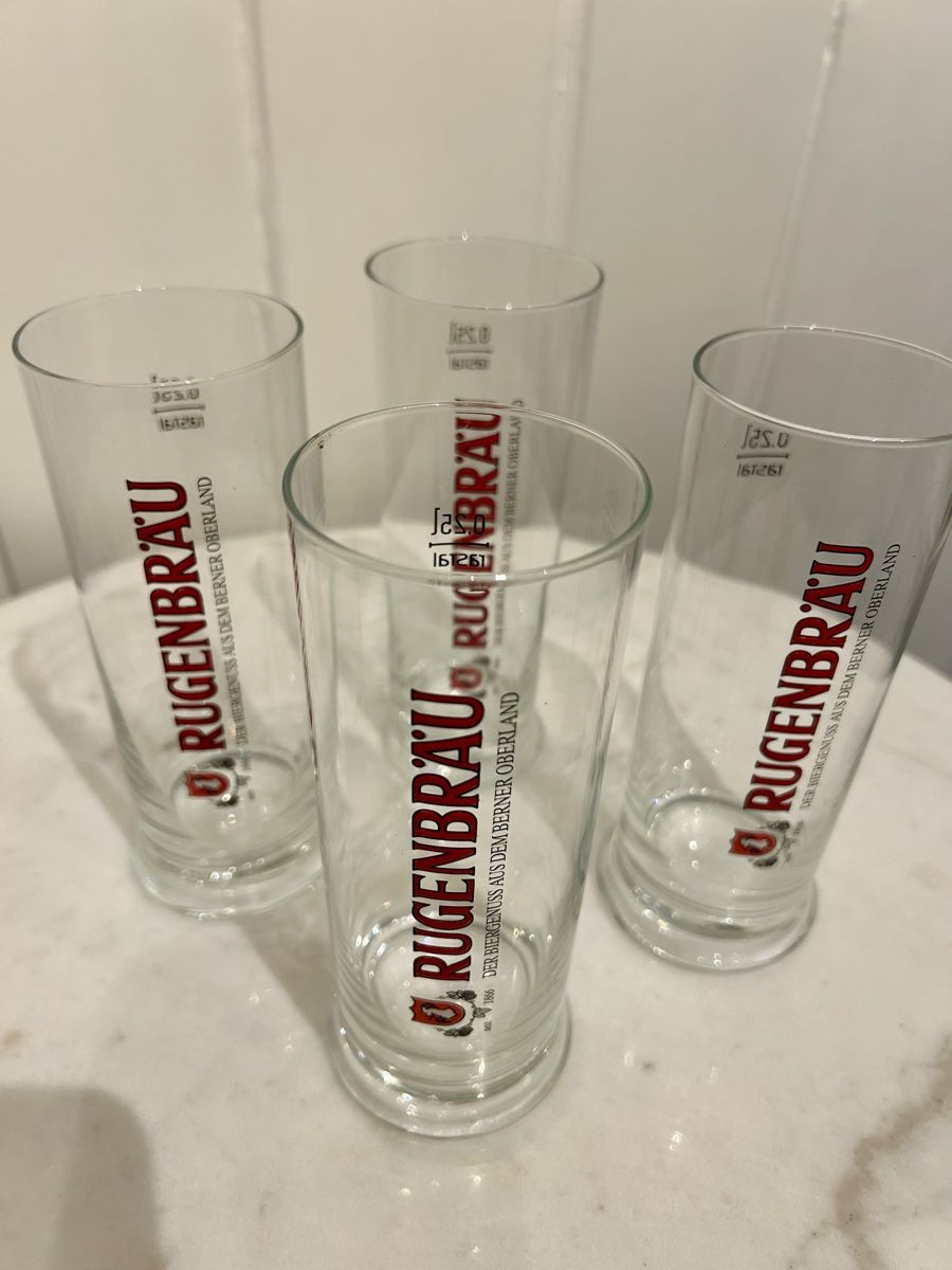 Bicchieri: Rugenbräu Bierglaeser, 4 Stk! – Usato da Gunten venduto da starfish3