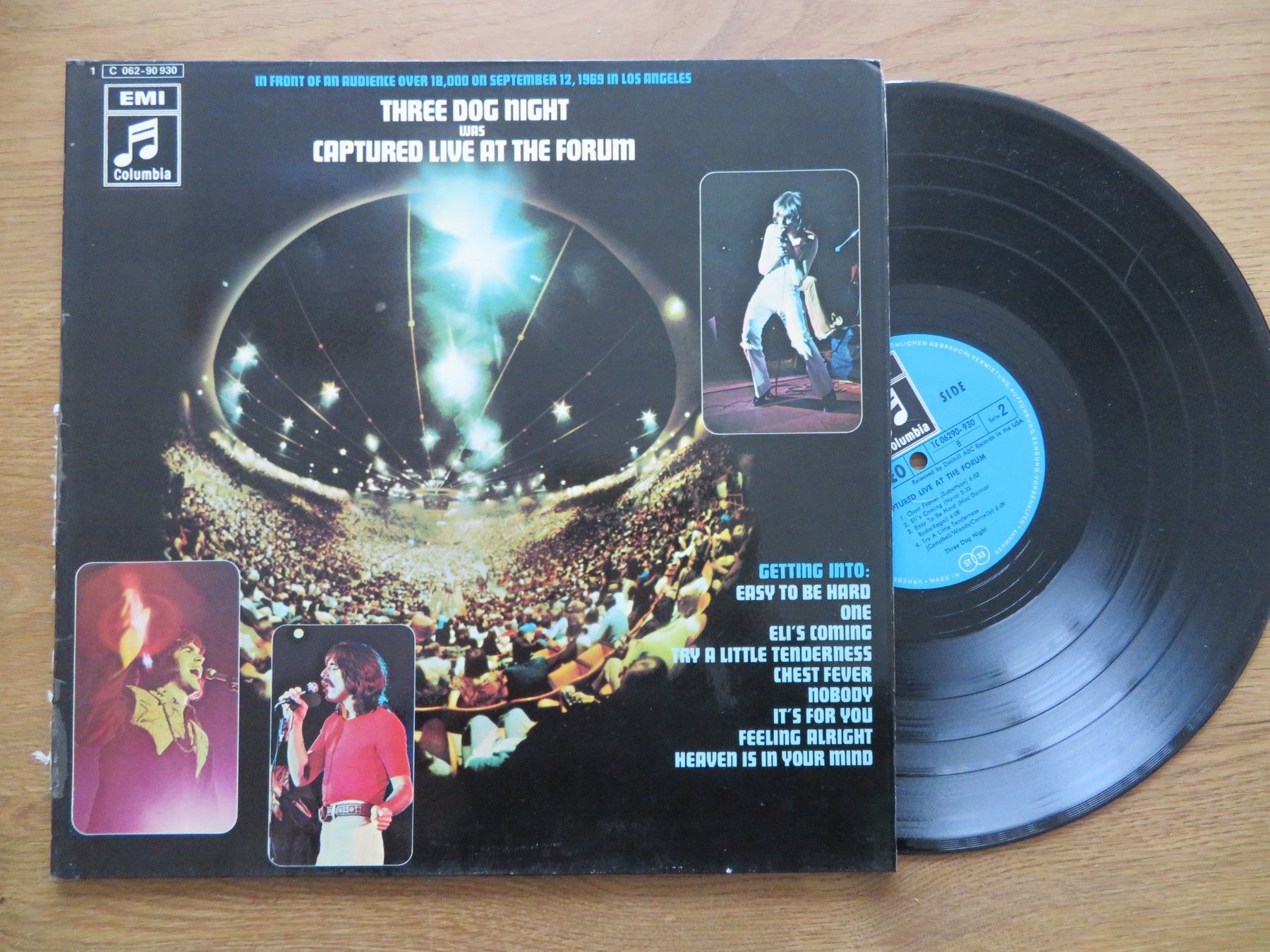 Schallplatten: THREE DOG NIGHT WAS CAPTURED LIVE AT THE FORUM – Gebraucht aus Zürich von max_cp5f