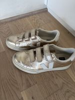 Sneaker Veja Klettverschluss Goldfarben guter Zustand