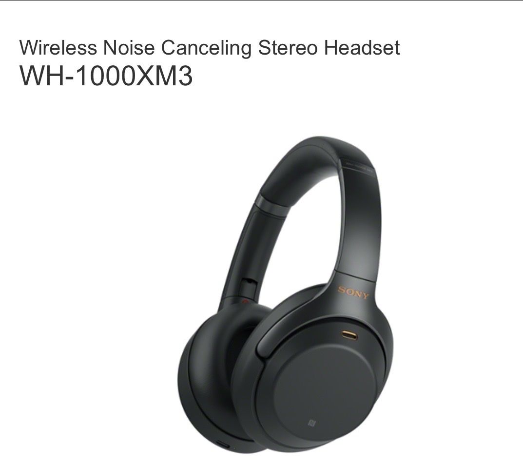 Sony Kopfhörer: Funk-Stereo-Headset mit Rauschunterdrückung WH-1000XM3 – Neu (gemäss Beschreibung) aus Winznau von redstone13