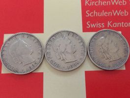 20 Rappen - TRIO 1884, nur 4,0 Mio!