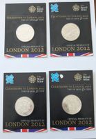 5£ Münzen Countdown to London 2009 2010 2011 2012