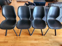4x Stühle, Essstühle aus veganem Leder ***Top Zustand