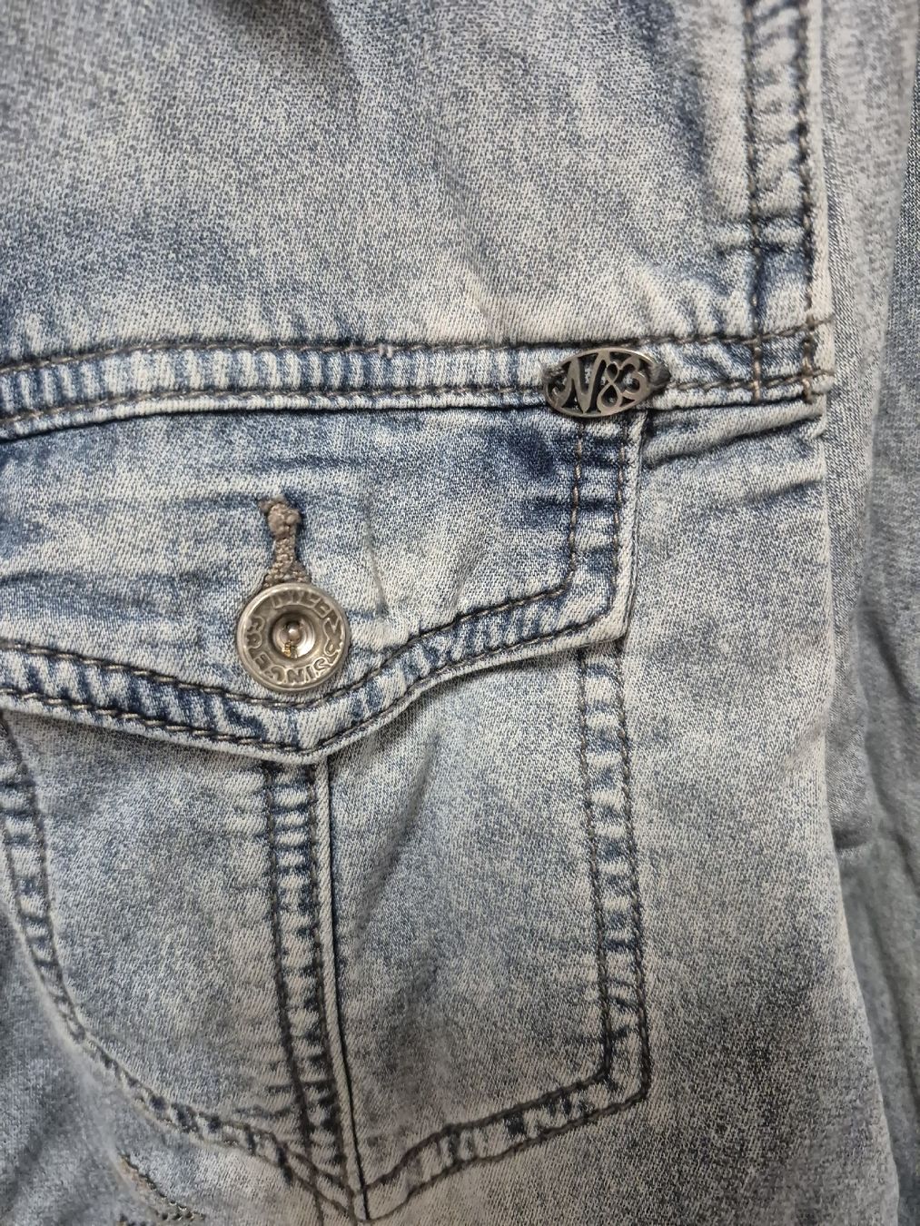 Nile Jacken: NILE Atelier Stretch Jeansjacke Gr.L, hellblau – Gebraucht aus Merligen von muss_haben 4