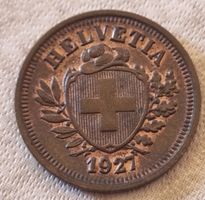 1 RAPPEN SCHWEIZ - JAHR 1927 / RAR