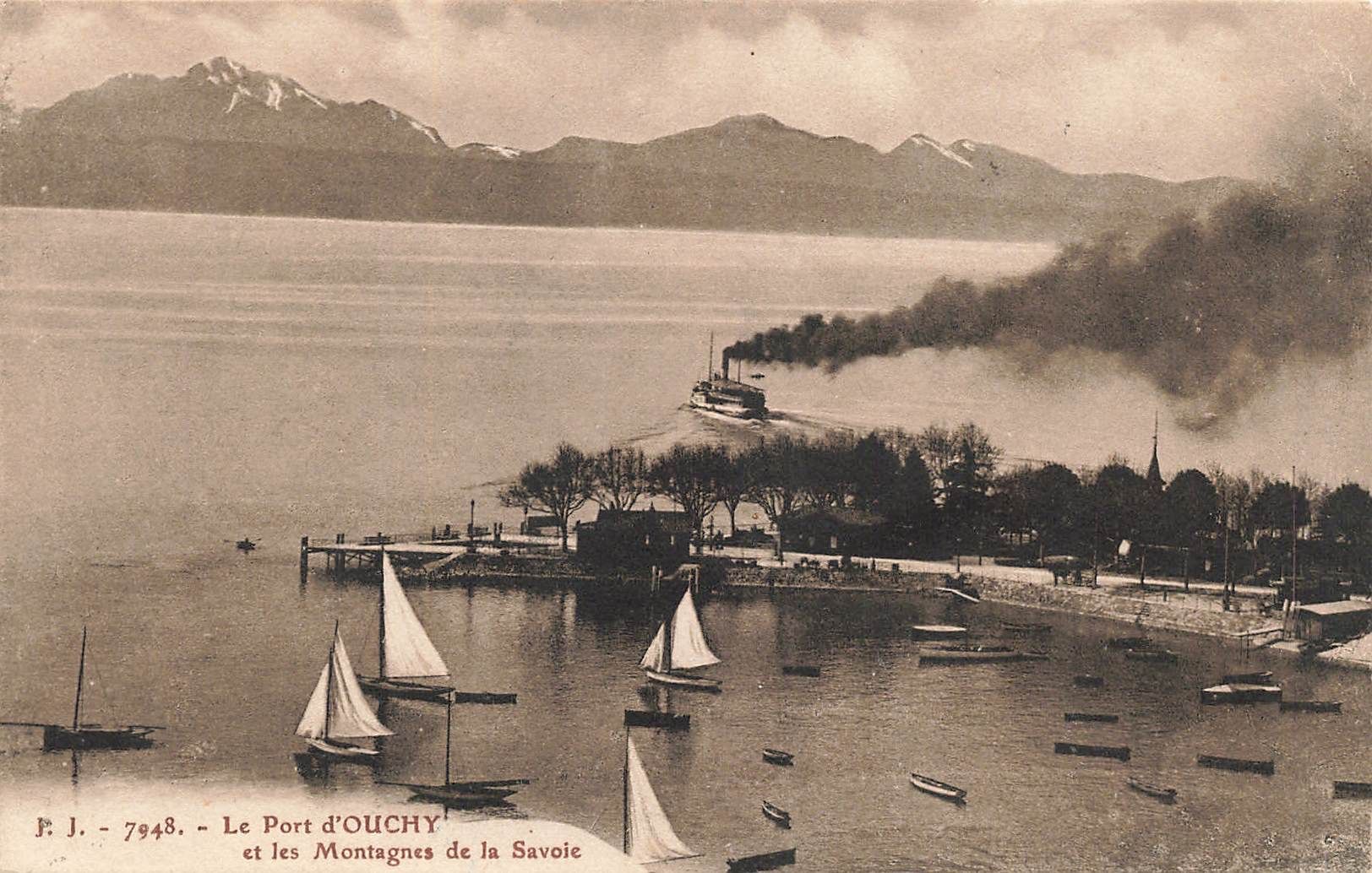 Cartoline postali: Le Port d`Ouchy Schiff Boot Battello – Usato da Biasca venduto da Blenio71