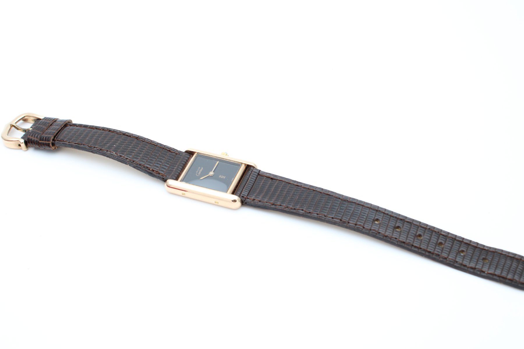 Cartier Orologi: Cartier Tank Black Dial ref. 3 66001 | FULL SET – Usato da Brüttisellen venduto da AlphaOmega05 7