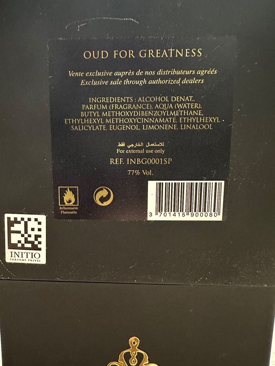 Initio Oud for Greatness Eau de Parfum 90ml Kaufen auf Ricardo
