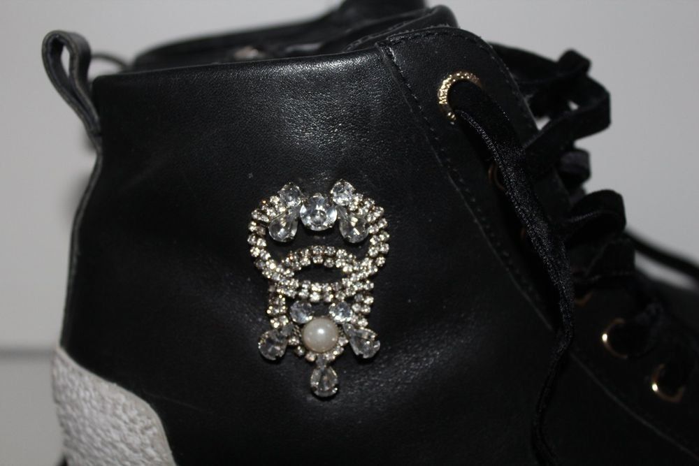 Marc Cain Scarpe da donna: Marc Cain Ledersneakers mit Strass - Gr. 41 – Usato da Zürich venduto da JOD213 1