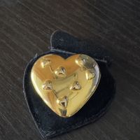 HERMÈS Bijou parfum calèche vintage plaqué or