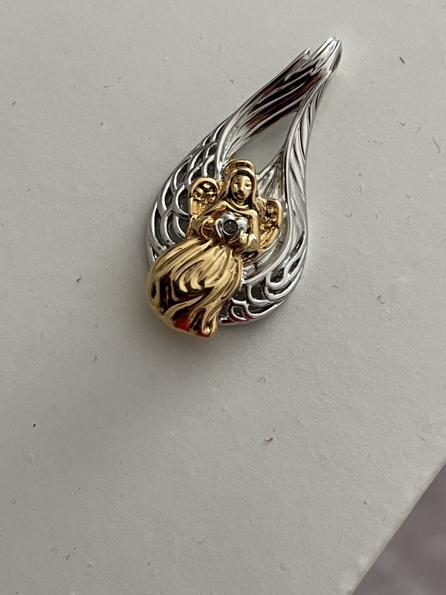 Ciondoli: Pendentif ange argent et or diamant  – Usato da Worben venduto da benit.drn 1
