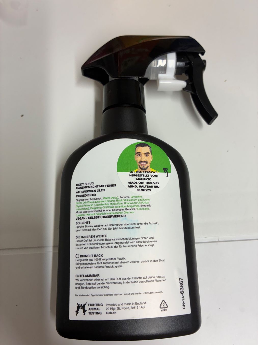 Lush Profumi & Eau de Toilette: Lush Bodyspray Stormy Weather – Usato da Zürich venduto da adr_n2f6 1