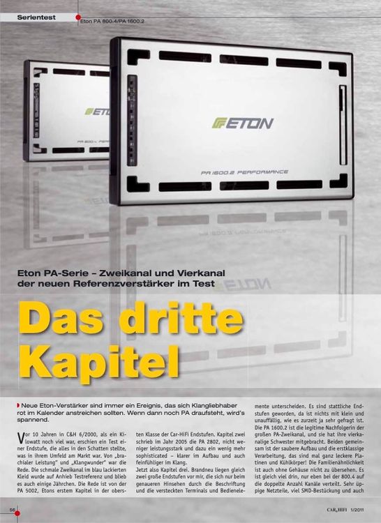 Eton PA 800.4 - AMP Performance
