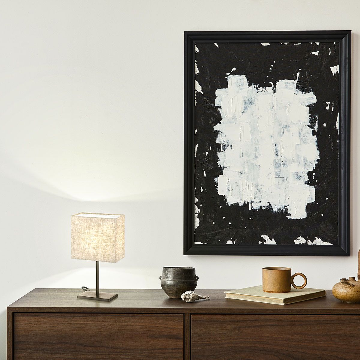 Lampade: Tischleuchte, Stoffschirm, 30 cm Höhe – Nuovo (secondo la descrizione) da Kreuzlingen venduto da Smart-Light 1