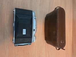 Vintage AGFA Record Klappkamera mit Lederetui ungeprüft